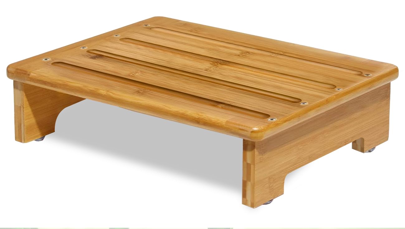Amazon.com: Bamboo Safety Stool Wood One Step Stool Mobility Amazon.com: Bamboo Safety Stool Wood One Step Stool Mobility